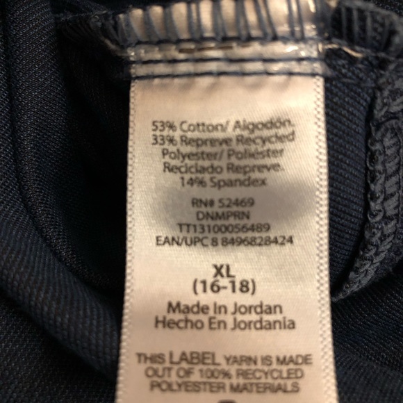 TIME & TRU Womens Blue With Print Distressed Jeggings Size XL 16-18 Pull On New - Picture 7 of 7